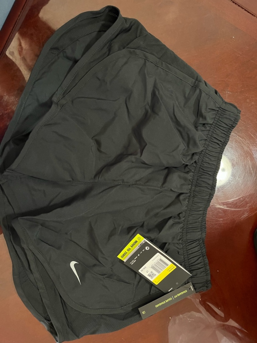 Nike Black Running Shorts with White Swoosh